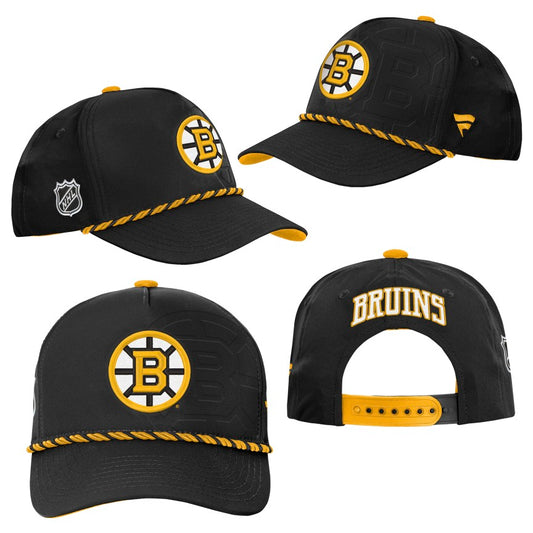 Youth Boston Bruins Fanatics Authentic Pro Podium Snapback Hat - Black