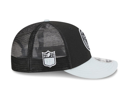 Las Vegas Raiders New Era 2023 Sideline Low Profile 9FIFTY Snapback Hat - Black/Grey