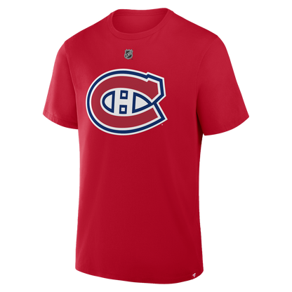 Montreal Canadiens Lane Hutson #48 Fanatics Name and Number T-Shirt - Red