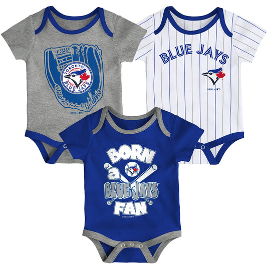 Infant Toronto Blue Jays Future Creeper Onesie 3 Pack Set