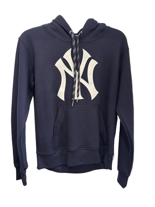 New York Yankees MLB Express Twill Logo Hoodie - Navy