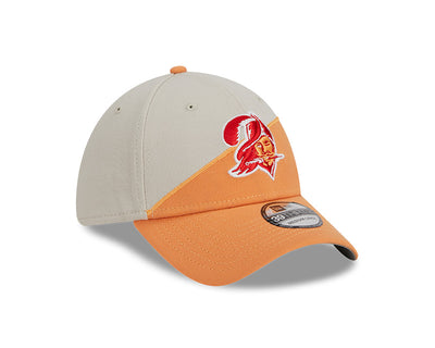 Tampa Bay Buccaneers New Era 2023 Historic Sideline 39THIRTY Flex Hat - Cream/Yellow - Pro League Sports Collectibles Inc.