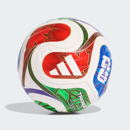 Adidas World Cup FIFA 2026 Trionda Soccer Competition Ball- White/Blue/Green/Red - Size 4