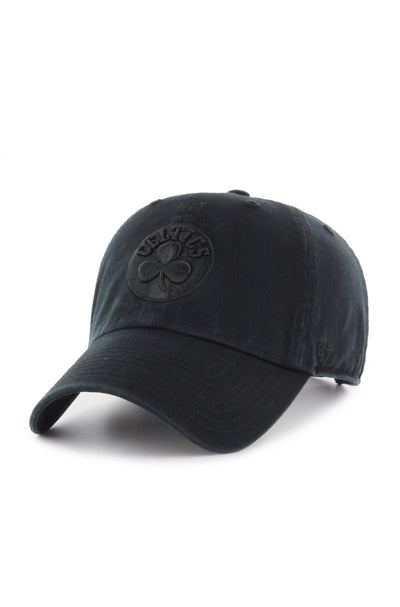 Boston Celtics Black on Black Clean Up '47 Brand Adjustable Hat