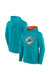 Miami Dolphins Fanatics Branded On The Ball Reflective Logo Pullover Hoodie - Aqua