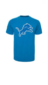 Detroit Lions Fan 47 Brand T-Shirt - Blue