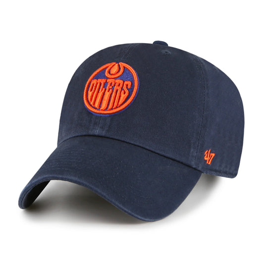 Edmonton Oilers 47 brand Clean Up Adjustable Hat - Navy