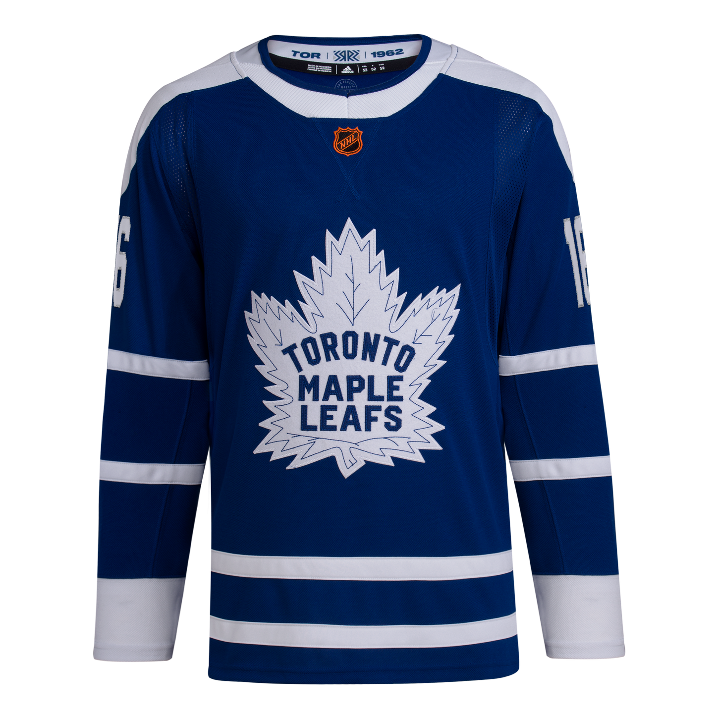 Toronto Maple Leafs Mitch Marner #16 Adidas Authentic Blue Retro Reverse 2.0 Wordmark Jersey - Pro League Sports Collectibles Inc.