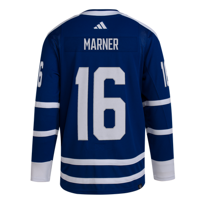 Toronto Maple Leafs Mitch Marner #16 Adidas Authentic Blue Retro Reverse 2.0 Wordmark Jersey - Pro League Sports Collectibles Inc.