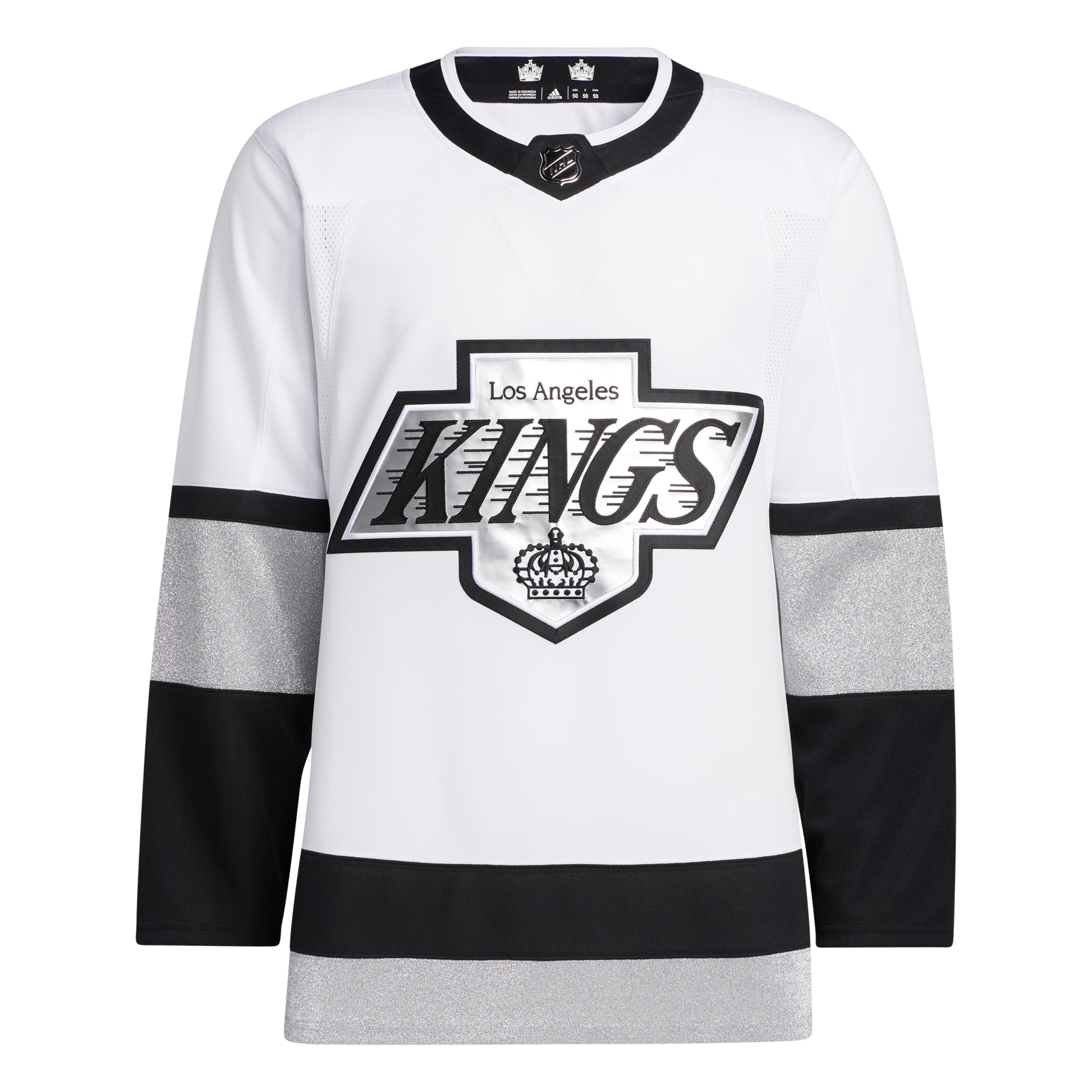 LA Kings Adidas Third Prime Green Authentic Jersey - White - Pro League Sports Collectibles Inc.