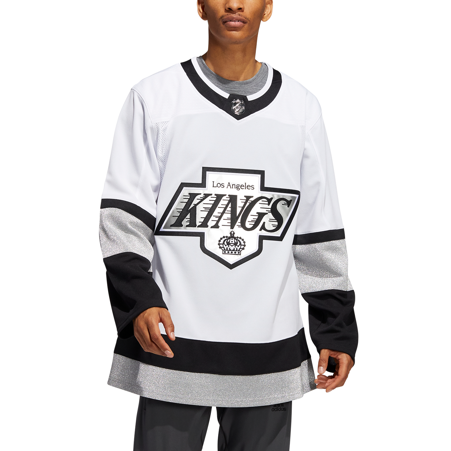 LA Kings Adidas Third Prime Green Authentic Jersey - White - Pro League Sports Collectibles Inc.