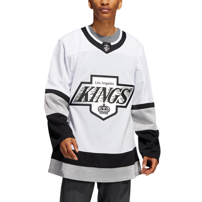 LA Kings Adidas Third Prime Green Authentic Jersey - White - Pro League Sports Collectibles Inc.