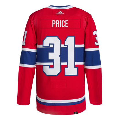 Montreal Canadiens Adidas Carey Price #31 Home Authentic Jersey - Red - Pro League Sports Collectibles Inc.