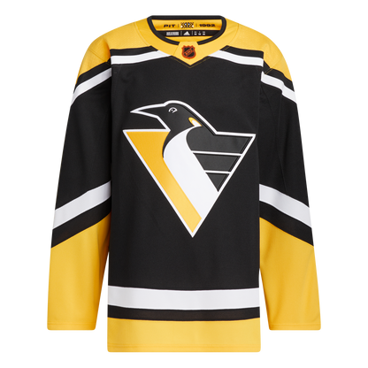 Pittsburgh Penguins Adidas Retro Reverse 2.0 Prime Green Authentic Jersey - Black - Pro League Sports Collectibles Inc.