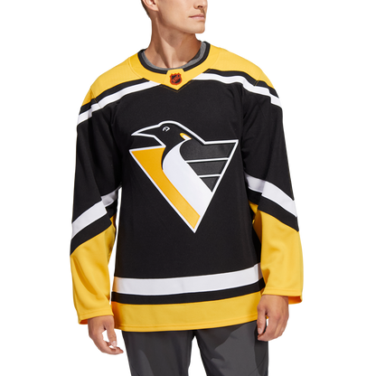 Pittsburgh Penguins Adidas Retro Reverse 2.0 Prime Green Authentic Jersey - Black - Pro League Sports Collectibles Inc.