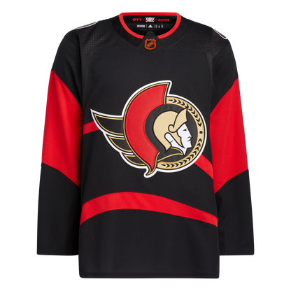 Ottawa Senators Adidas Retro Reverse 2.0 Prime Green Authentic Jersey - Black - Pro League Sports Collectibles Inc.