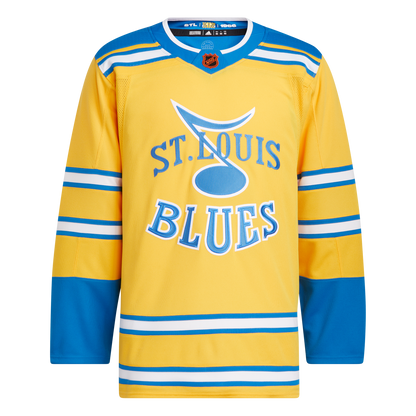 St. Louis Blues Adidas Retro Reverse 2.0 Prime Green Authentic Jersey - Yellow - Pro League Sports Collectibles Inc.