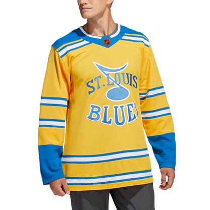 St. Louis Blues Adidas Retro Reverse 2.0 Prime Green Authentic Jersey - Yellow - Pro League Sports Collectibles Inc.