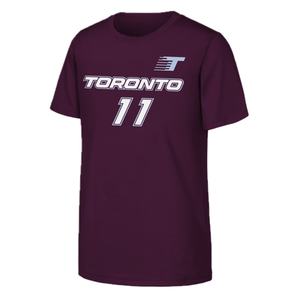 Youth Kia Nurse #11 WNBA Toronto Tempo Name & Number T-Shirt