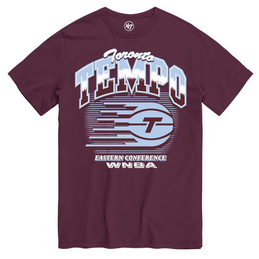 Toronto Tempo WNBA 47' Brand Roll Pop Fan T-shirt - Maroon