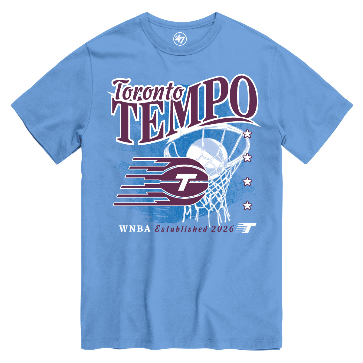 Toronto Tempo WNBA ’47 Brand Swifter Tee – Blue