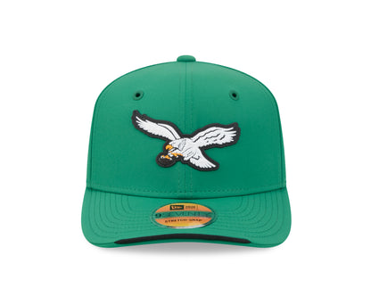 Philadelphia Eagles Historic New Era 9SEVENTY 2026 Sideline Adjustable Hat - Kelly Green