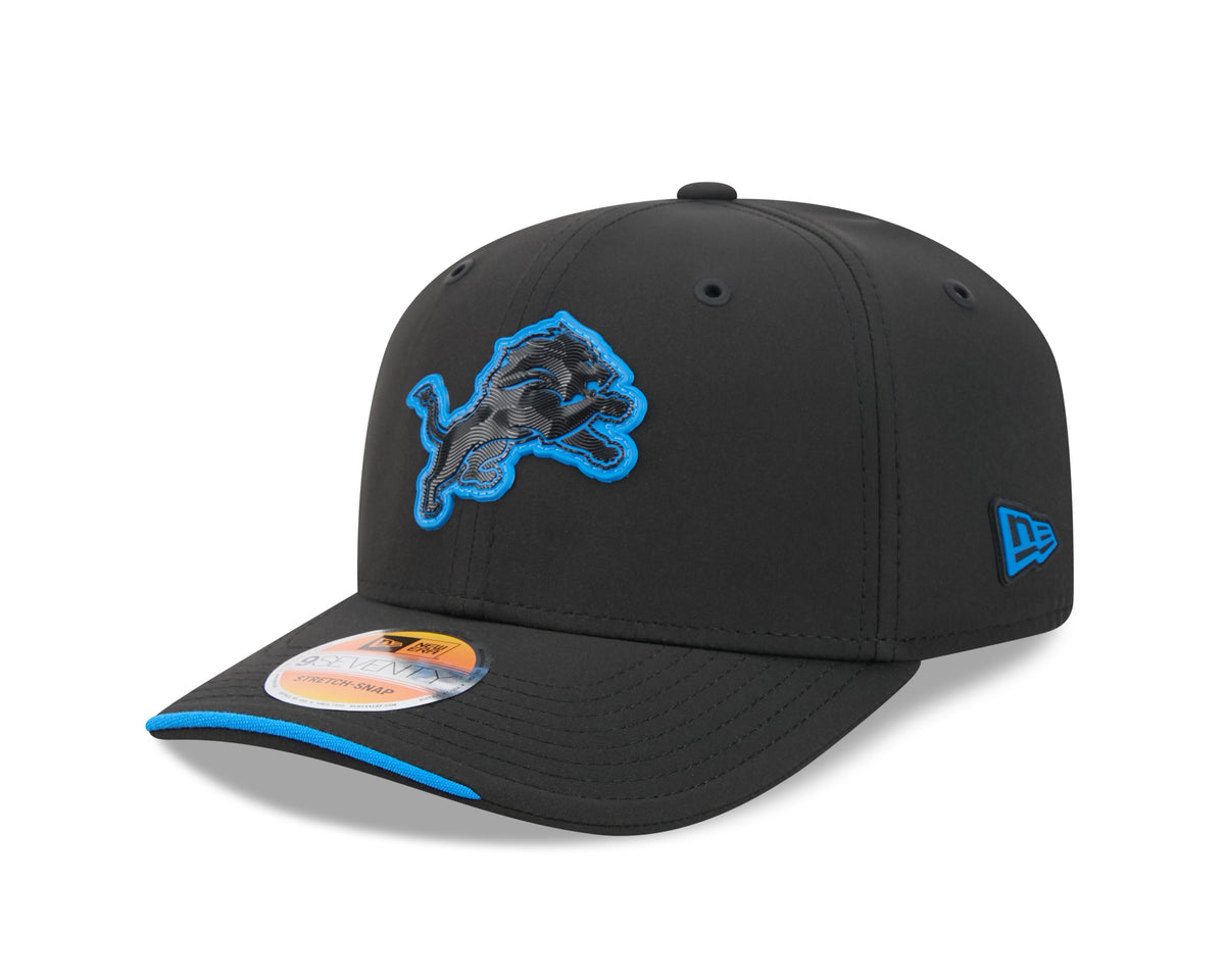 Detroit Lions New Era 9SEVENTY 2026 Sideline Adjustable Hat - Black