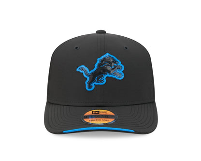 Detroit Lions New Era 9SEVENTY 2026 Sideline Adjustable Hat - Black