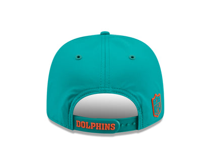 Miami Dolphins Historic New Era 9SEVENTY 2026 Sideline Adjustable Hat - Teal