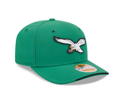 Philadelphia Eagles Historic New Era 9SEVENTY 2026 Sideline Adjustable Hat - Kelly Green