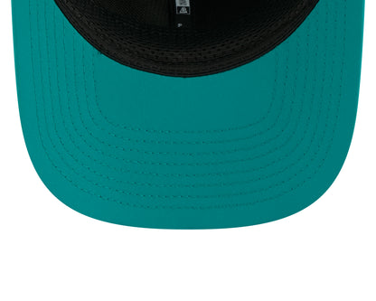 Miami Dolphins Historic New Era 9SEVENTY 2026 Sideline Adjustable Hat - Teal