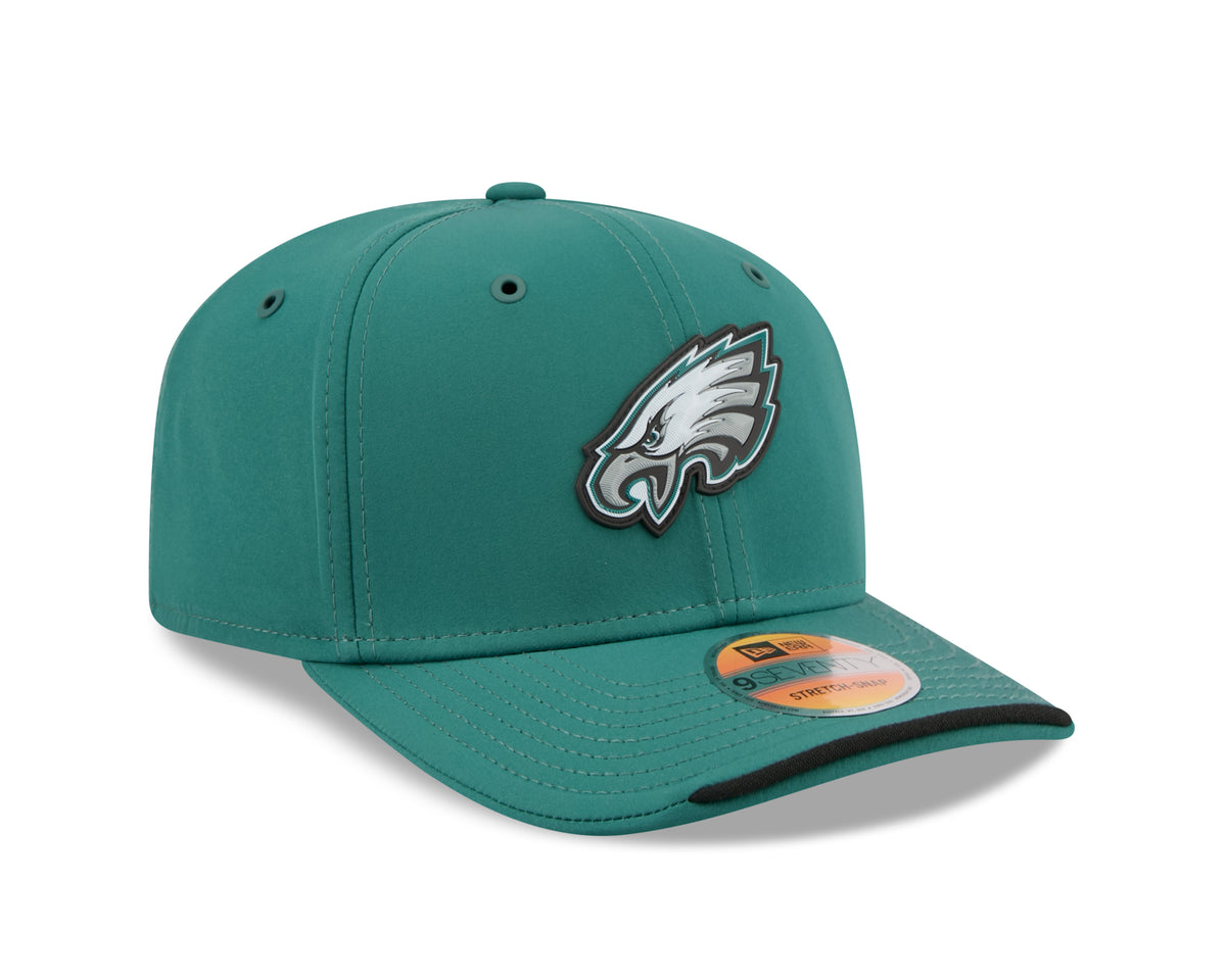 Philadelphia Eagles New Era 9SEVENTY 2026 Sideline Adjustable Hat -Midnight Green