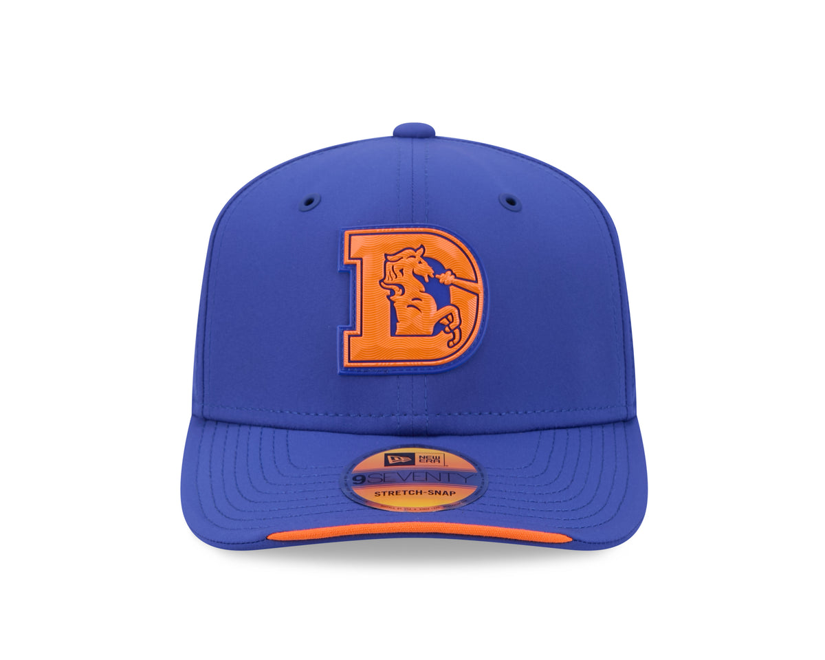Denver Broncos Throwback New Era 9SEVENTY 2026 Sideline Adjustable Hat - Royal