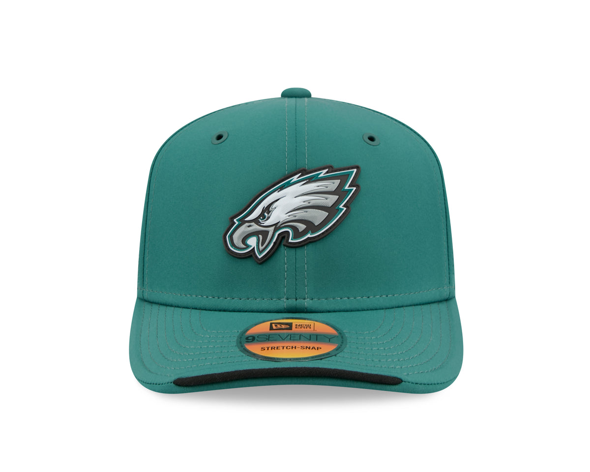 Philadelphia Eagles New Era 9SEVENTY 2026 Sideline Adjustable Hat -Midnight Green