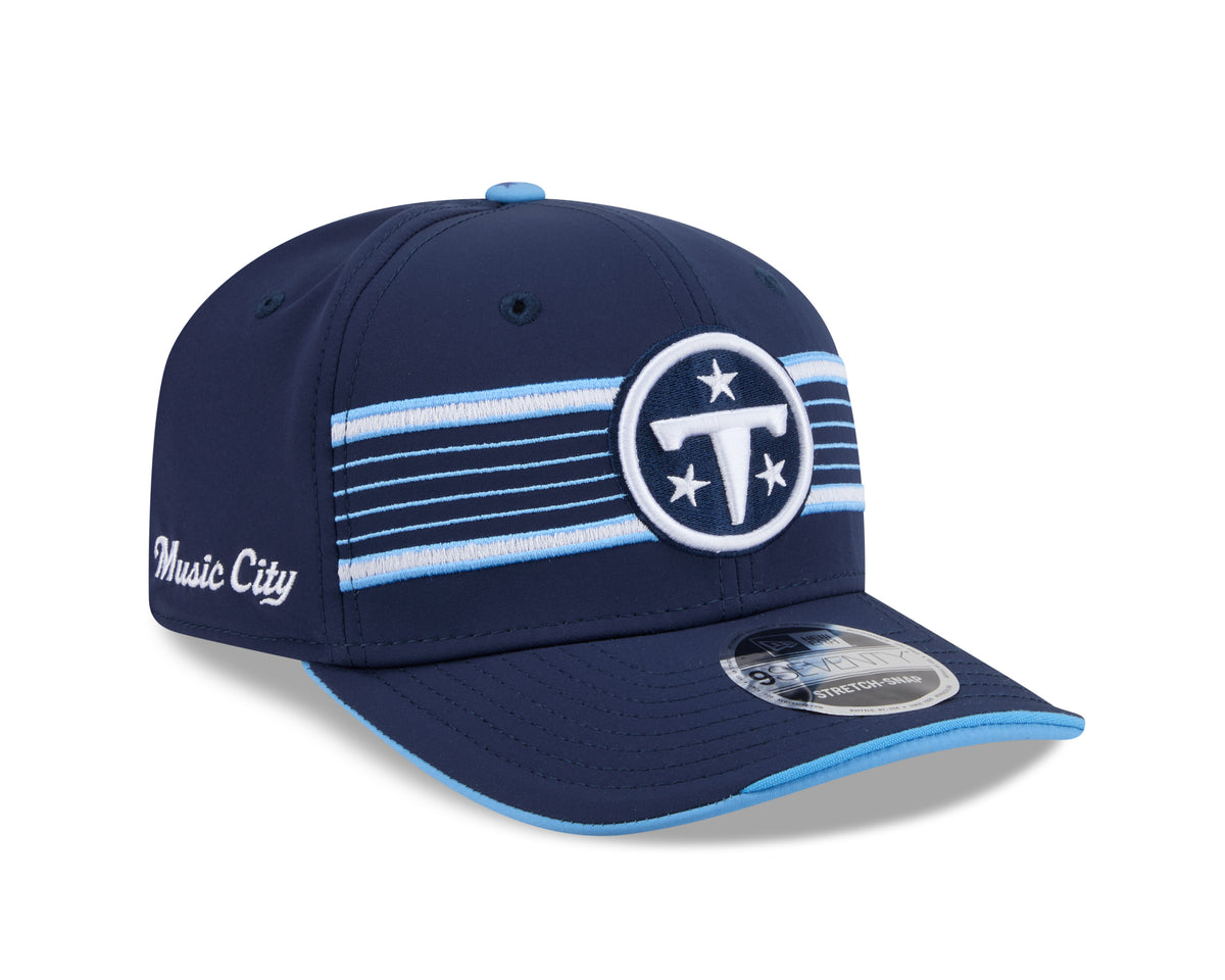 Tennessee Titans Rivalries New Era 9Seventy 2026 NFL Sideline Snapback Adjustable Hat - Blue