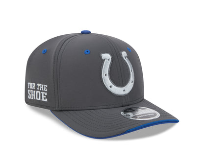 Indianapolis Colts Rivalries New Era 9Seventy 2026 NFL Sideline Snapback Adjustable Hat - Grey