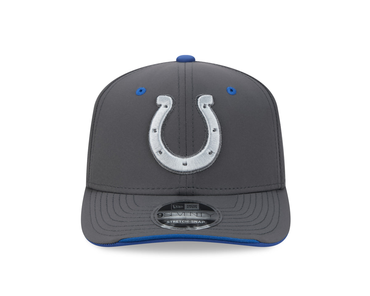 Indianapolis Colts Rivalries New Era 9Seventy 2026 NFL Sideline Snapback Adjustable Hat - Grey