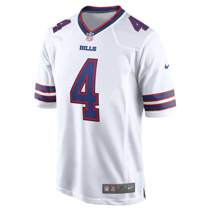 James Cook III #4 Buffalo Bills Nike Game Finished Player Jersey - White