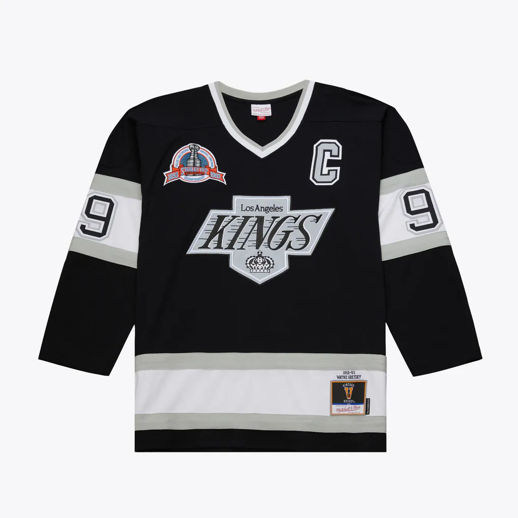 Wayne Gretzky #99 Los Angeles Kings 1992-93 Hardwood Classic Replica PowerPlay Jersey - Black