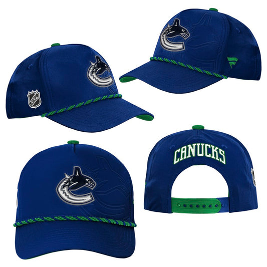 Youth Vancouver Canucks Fanatics Authentic Pro Podium Snapback Hat - Blue