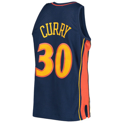 Stephen Curry Golden State Warriors Mitchell & Ness 2009-10 Hardwood Classic Swingman Jersey - Navy - Pro League Sports Collectibles Inc.