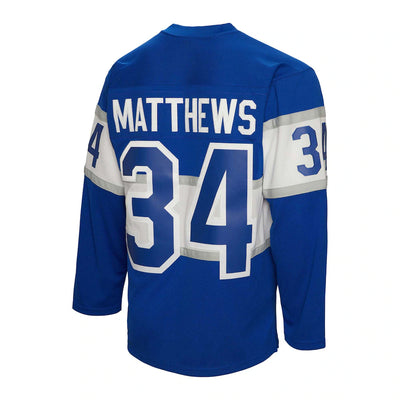 Auston Matthews Toronto Maple Leafs Mitchell & Ness 2017 Blue Line Player Jersey - Blue - Pro League Sports Collectibles Inc.