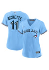 Women’s Toronto Blue Jays Bo Bichette #11 Nike Powder Blue Horizon Replica Game Jersey - Pro League Sports Collectibles Inc.