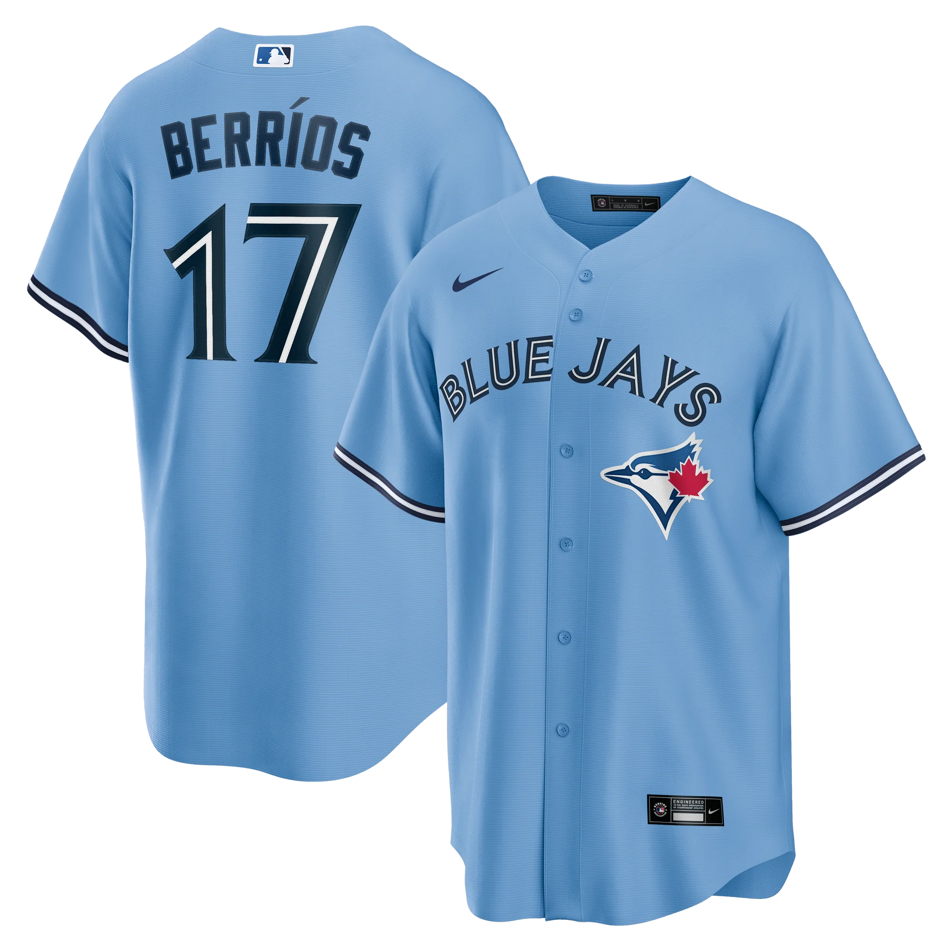 Youth Toronto Blue Jays Jose Berrios #17 Nike Powder Blue Horizon Alternate Replica Team Jersey - Pro League Sports Collectibles Inc.