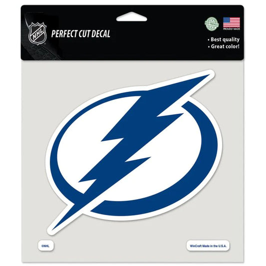 Tampa Bay Lightening 8X8 Clear NHL Wincraft Decal - Pro League Sports Collectibles Inc.