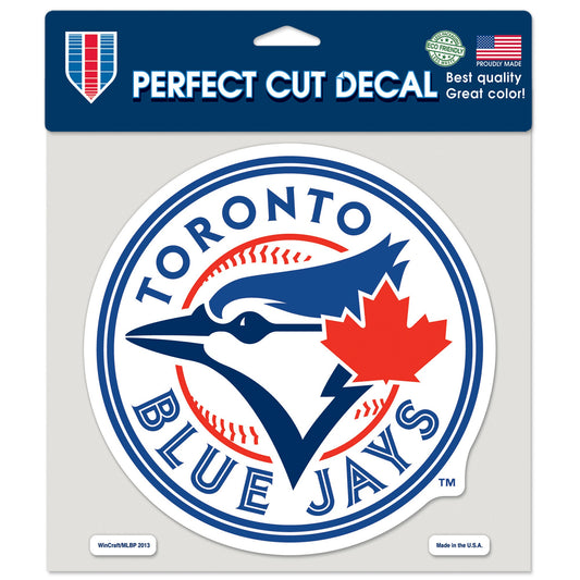 Toronto Blue Jays 8X8 Clear Round MLB Wincraft Decal - Pro League Sports Collectibles Inc.