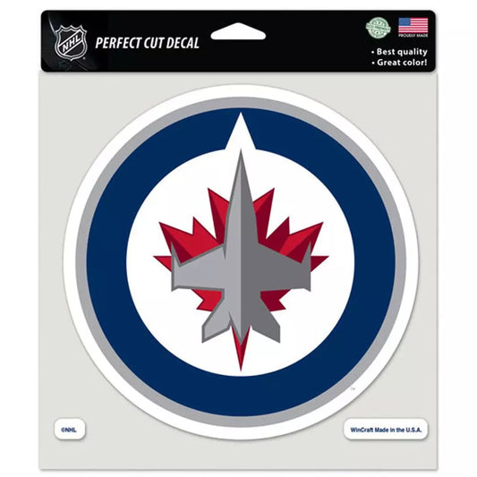 Winnipeg Jets 8X8 Clear NHL Wincraft Decal - Pro League Sports Collectibles Inc.