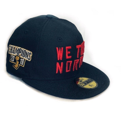 Toronto Raptors We The North Champions Patch NBA Black/Red 59FIFTY New Era Fitted Hat