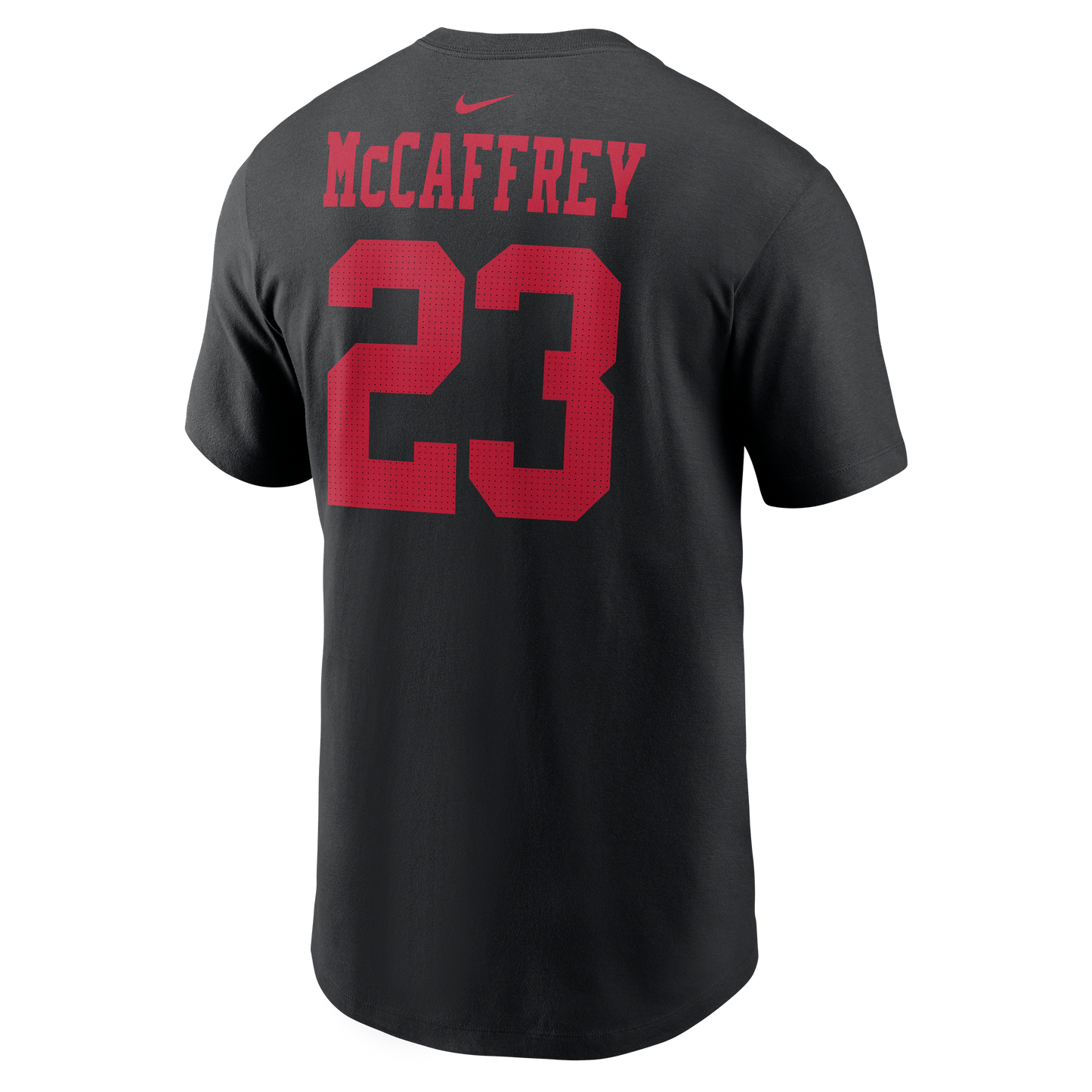 Christian McCaffrey #23 San Francisco 49ers SUPER-BOWL Nike - Name & Number Black T-Shirt