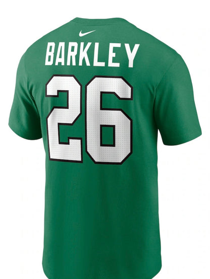 Saquon Barkley #26 Philadelphia Eagles Nike Player Name & Number T-Shirt - Kelly Green